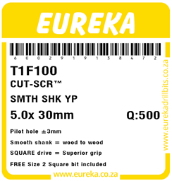 T1F100 - Cut Screw -T1F100_Label_T